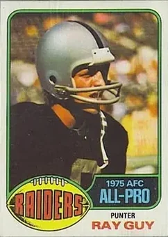 1976 Topps #50 - Ray Guy - Oakland Raiders