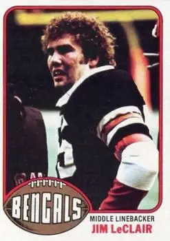 1976 Topps #52 - Jim LeClair - Cincinnati Bengals