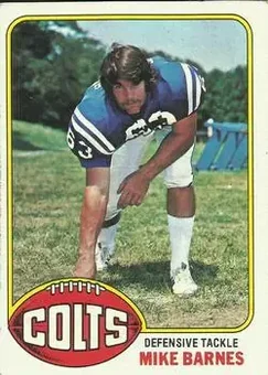 1976 Topps #53 - Mike Barnes - Baltimore Colts