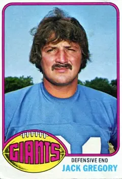1976 Topps #57 - Jack Gregory - New York Giants