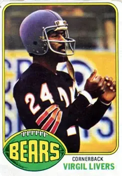 1976 Topps #59 - Virgil Livers - Chicago Bears - Front