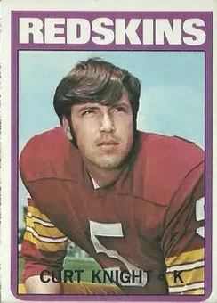 1972 Topps #51 - Curt Knight - Washington Redskins