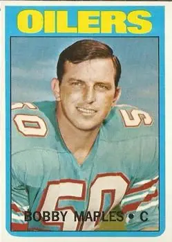 1972 Topps #52 - Bobby Maples - Houston Oilers