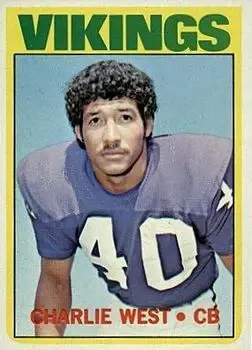 1972 Topps #53 - Charlie West - Minnesota Vikings - Front 1972 Topps #53 - Charlie West - Minnesota Vikings - Front