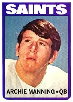 1972 Topps #55 - Archie Manning - New Orleans Saints