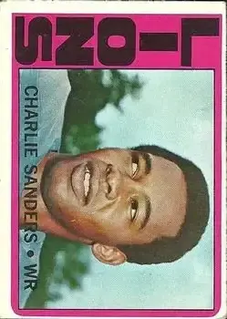 1972 Topps #60 - Charlie Sanders - Detroit Lions