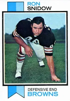 1973 Topps #53 - Ron Snidow - Cleveland Browns