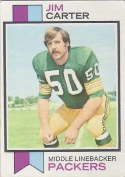 1973 Topps #55 - Jim Carter - Green Bay Packers