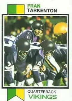 1973 Topps #60 - Fran Tarkenton - Minnesota Vikings 1973 Topps #60 - Fran Tarkenton - Minnesota Vikings