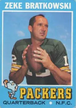 1971 Topps #111 - Zeke Bratkowski - Green Bay Packers - Front