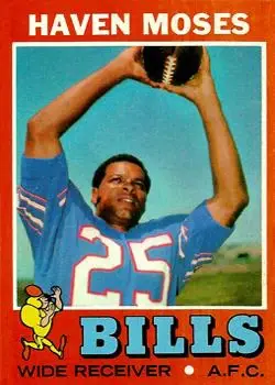 1971 Topps #112 - Haven Moses - Buffalo Bills