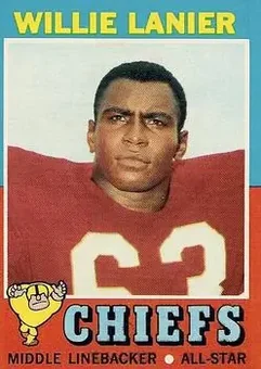 1971 Topps #114 - Willie Lanier - Kansas City Chiefs