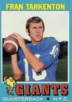 1971 Topps #120 - Fran Tarkenton - New York Giants
