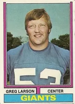 1974 Topps #51 - Greg Larson - New York Giants