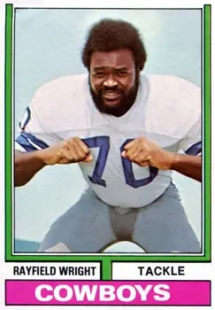 1974 Topps #54 - Rayfield Wright - Dallas Cowboys