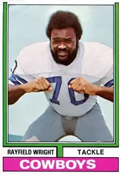 1974 Topps #54 - Rayfield Wright - Dallas Cowboys