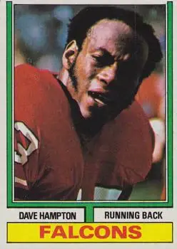 1974 Topps #55 - Dave Hampton - Atlanta Falcons