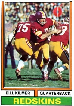 1974 Topps #58 - Bill Kilmer - Washington Redskins
