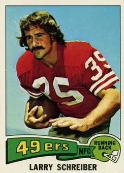 1975 Topps #58 - Larry Schreiber - San Francisco 49ers