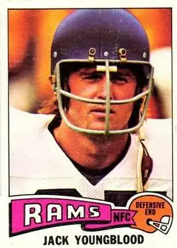 1975 Topps #60 - Jack Youngblood - Los Angeles Rams