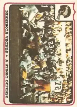 1976 Fleer Team Action #42 - Card #42 - Minnesota Vikings - Front