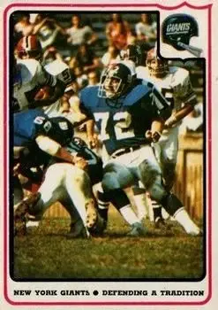 1976 Fleer Team Action #44 - Card #44 - New York Giants - Front