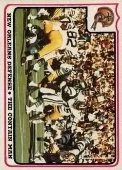 1976 Fleer Team Action #46 - Card #46 - New Orleans Saints - Front