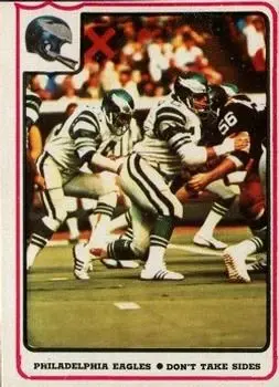 1976 Fleer Team Action #48 - Card #48 - Philadelphia Eagles - Front
