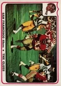 1976 Fleer Team Action #49 - Card #49 - San Francisco 49ers - Front