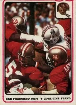 1976 Fleer Team Action #50 - Card #50 - San Francisco 49ers - Front