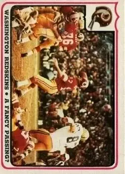 1976 Fleer Team Action #55 - Card #55 - Washington Redskins - Front