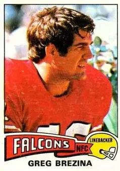 1975 Topps #62 - Greg Brezina - Atlanta Falcons