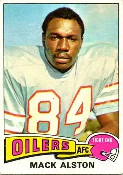 1975 Topps #64 - Mack Alston - Houston Oilers - Front 1975 Topps #64 - Mack Alston - Houston Oilers - Front