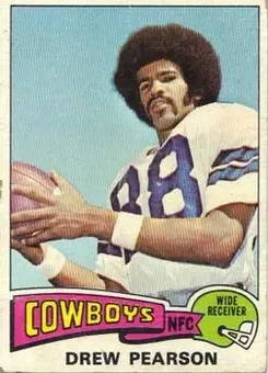 1975 Topps #65 - Drew Pearson - Dallas Cowboys
