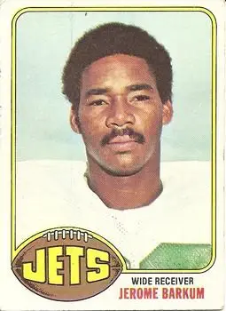 1976 Topps #63 - Jerome Barkum - New York Jets