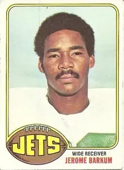 1976 Topps #63 - Jerome Barkum - New York Jets