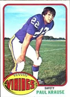 1976 Topps #65 - Paul Krause - Minnesota Vikings