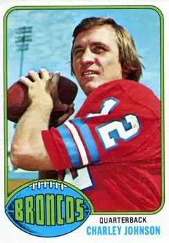 1976 Topps #68 - Charlie Johnson - Denver Broncos - Front