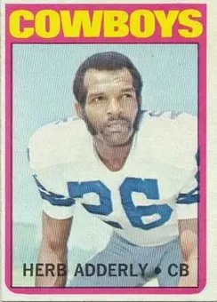 1972 Topps #66 - Herb Adderley - Dallas Cowboys
