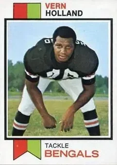 1973 Topps #62 - Vern Holland - Cincinnati Bengals