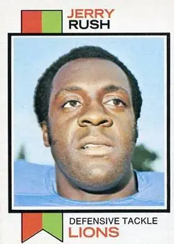 1973 Topps #66 - Jerry Rush - Detroit Lions - Front