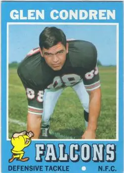 1971 Topps #122 - Glen Condren - Atlanta Falcons