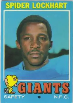1971 Topps #128 - Spider Lockhart - New York Giants