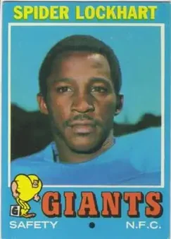 1971 Topps #128 - Spider Lockhart - New York Giants 1971 Topps #128 - Spider Lockhart - New York Giants