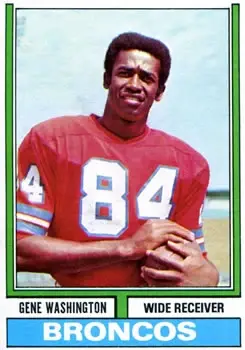 1974 Topps #63 - Gene Washington - Denver Broncos