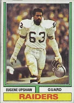 1974 Topps #65 - Eugene Upshaw - Oakland Raiders