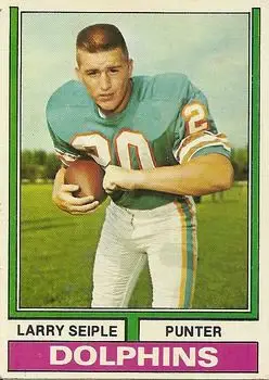 1974 Topps #66 - Larry Seiple - Miami Dolphins