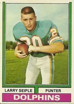 1974 Topps #66 - Larry Seiple - Miami Dolphins