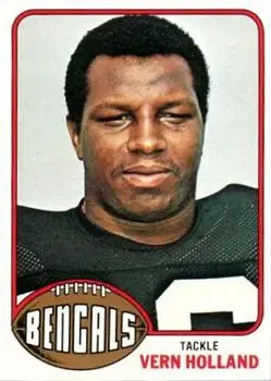 1976 Topps #71 - Vern Holland - Cincinnati Bengals - Front
