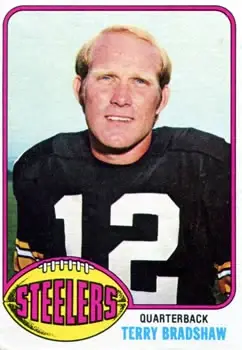 1976 Topps #75 - Terry Bradshaw - Pittsburgh Steelers